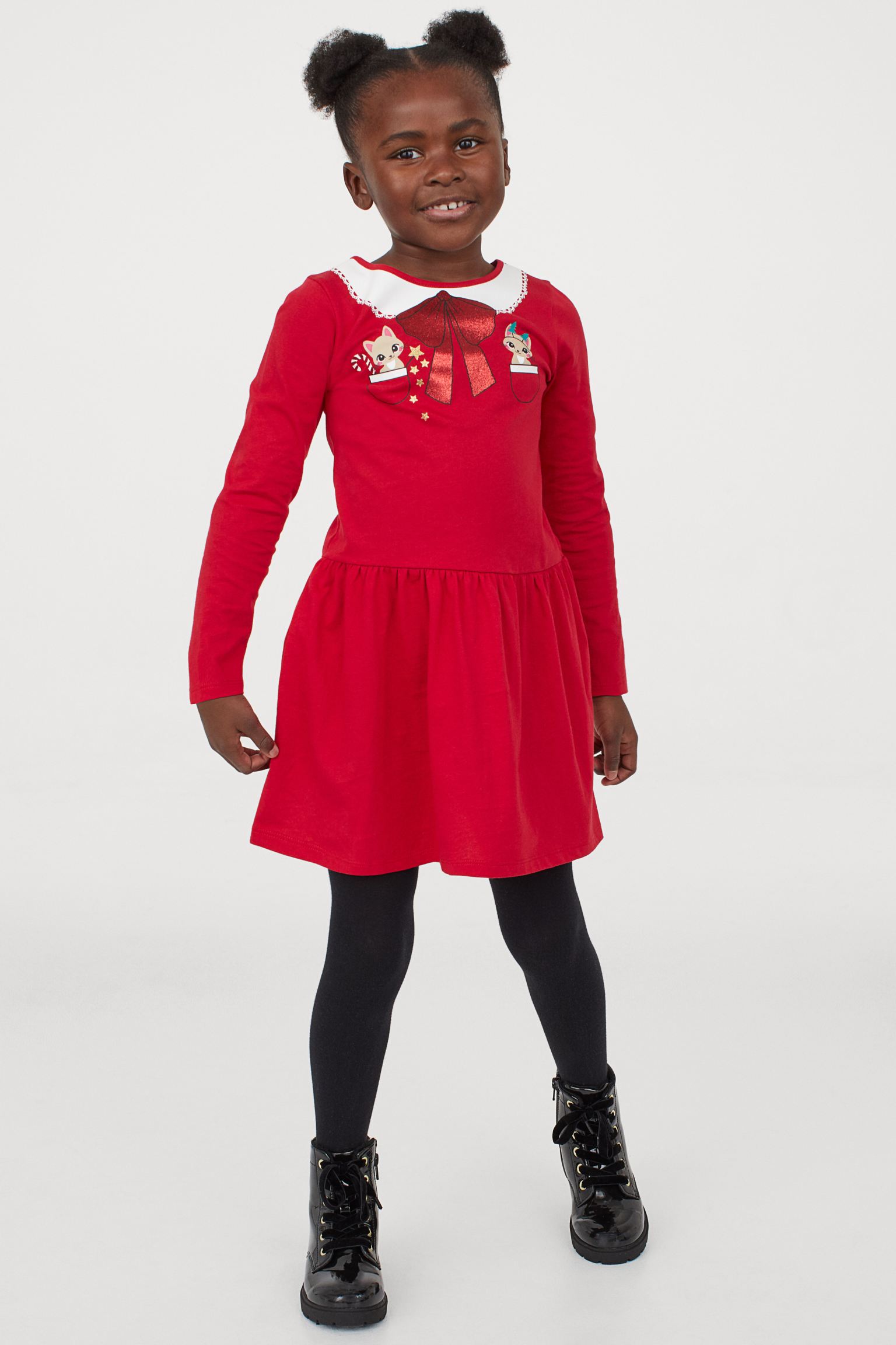 Vestido de punto rojo