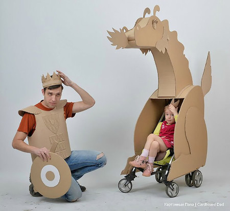 Es fácil descubrir por qué Evgeni es conocido como Cardboard Dad