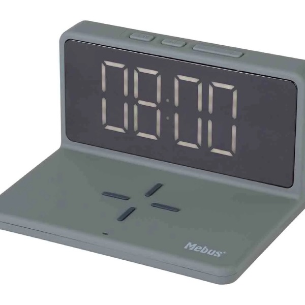 Despertador con carga inalámbrica Qi