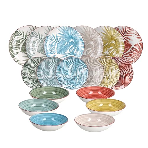 Tognana Exotic, Juego de vajilla 18 piezas para 6 personas