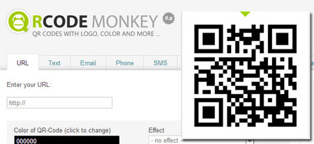 Crea tus códigos QR con la web QrCode Monkey
