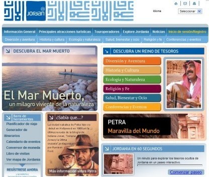 Jordania estrena su web oficial en español