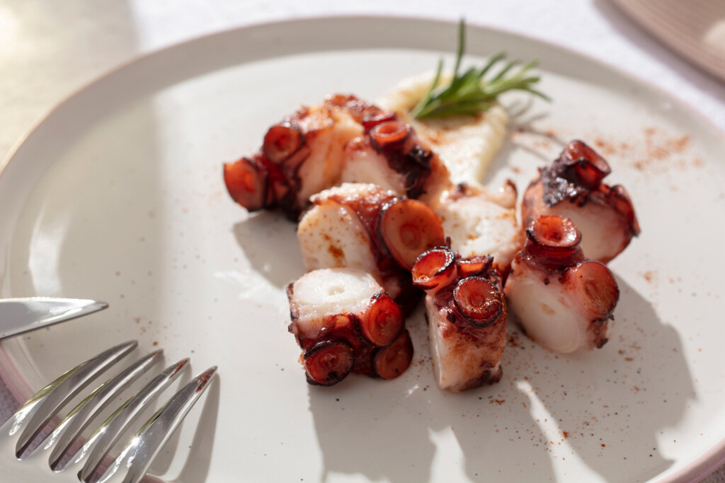 Ayer 10 de agosto llegaron a Aldi unas patas de pulpo cocido listas para abrir y servir a la gallega o añadirlas al salpicón de marisco