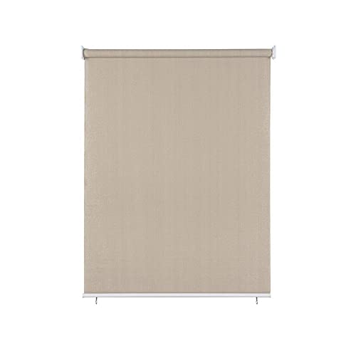paramondo Estor Vertical Enrollable para Exterior Anti UV Protección de la Privacidad Impermeable Resistente, 120 x 240 cm [AnXAl] Crema