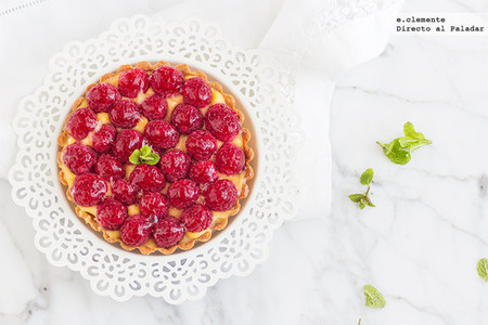 Tartaletas de crema de limón y frambuesas. Receta