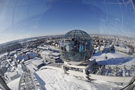 El SkyView, observa Estocolmo desde el cielo