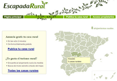 Busca casas rurales con Escapadarural