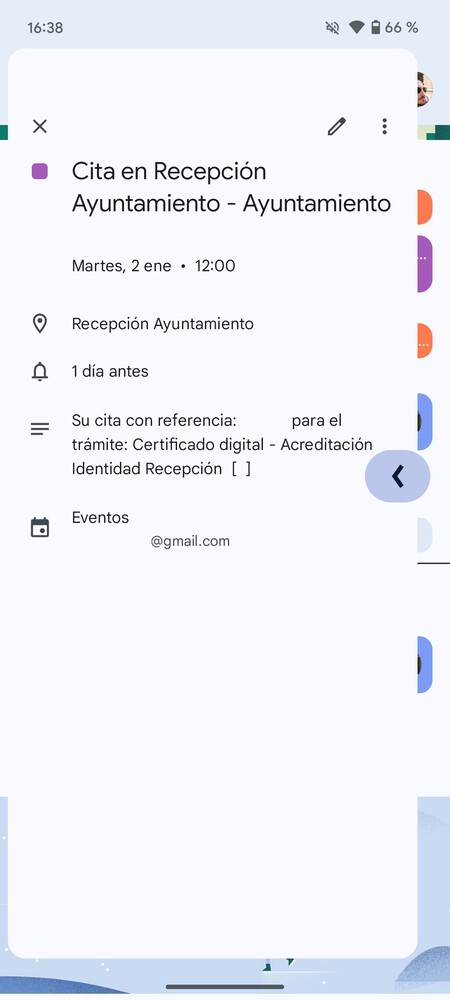 Calendar Gesto Predictivo