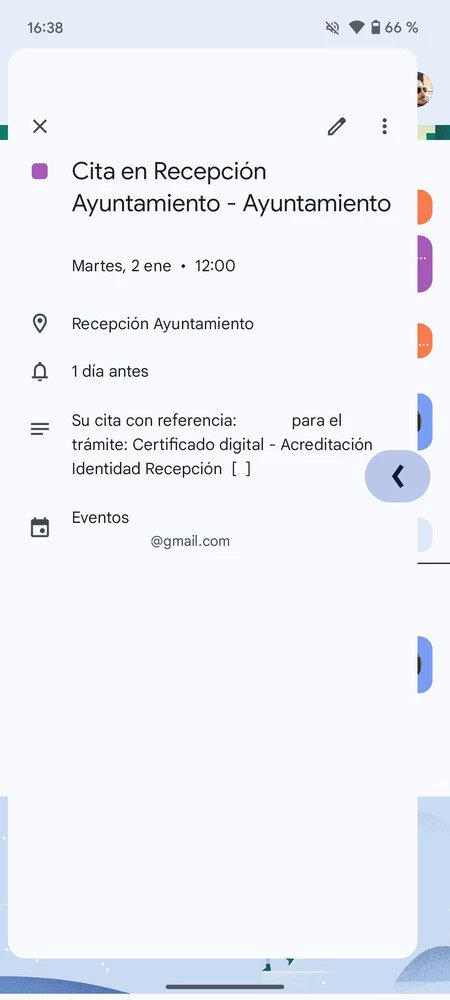 カレンダー予測ジェスチャー