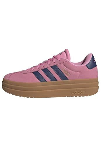 adidas VL Court Bold Shoes, Zapatos Mujer, Bliss Pink/Dark Blue/Gold Metallic, 37 1/3 EU