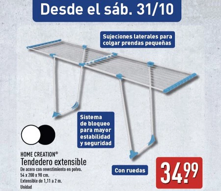 Tendedero Extensible Folleto Aldi