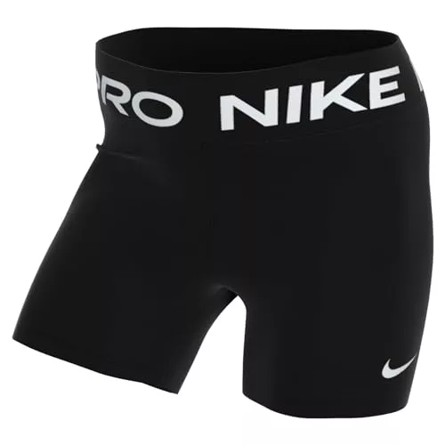 Nike W NP 365 Short 5in Pantalones Cortos, Black/(White), M Mujer