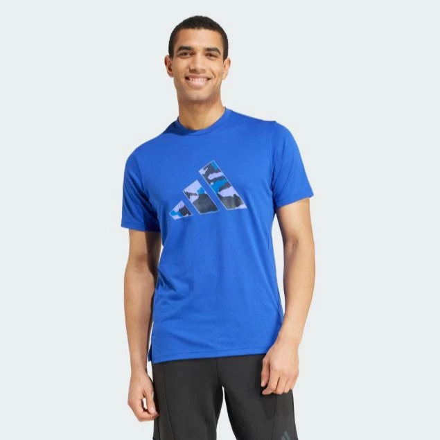 Camiseta Adidas Train Essentials Camo Graphic Logo
