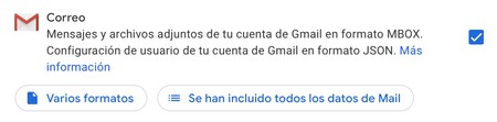 google takeout correo