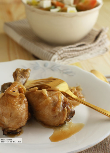 Pollo al vino dulce. Receta.