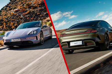 Porsche Taycan y Xiaomi SU7