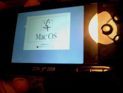 Mac OS 7.5.5 arrancado desde una PSP