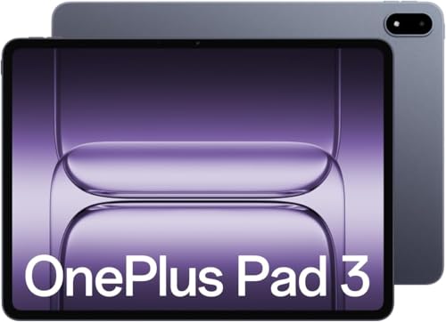 OnePlus Pad 3 Tablet 12+256 GB, procesador Snapdragon 8 Elite, Pantalla 13.2" 3.4K 144Hz, Batería 1240 mAh, Carga rápida 80 W, Multitarea sin Esfuerzo con IA, Azul Tormenta