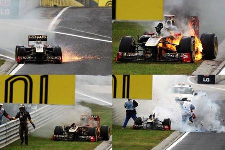 Lotus Renault GP explica las razones de la explosión en el monoplaza de Nick Heidfeld