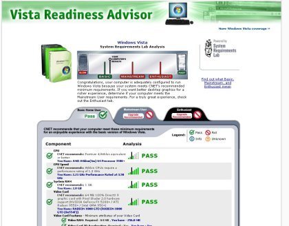 Vista Readiness Advisor, ¿tu PC da la talla?