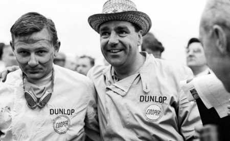 Bruce McLaren y John Cooper GP Estados Unidos 1959