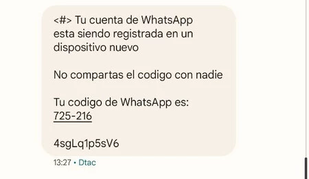 アカウントが別の携帯電話に登録されている場合は異なりますが、SMS によっても通知されます。
