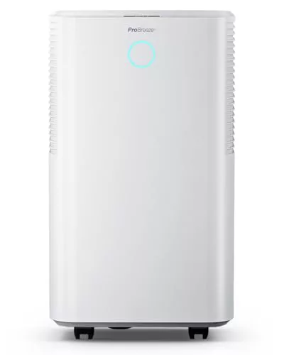 Pro Breeze OmniDry Deshumidificador 12 L, bajo consumo, silencioso, 3 modos, higrostato, LED, temporizador 24 h