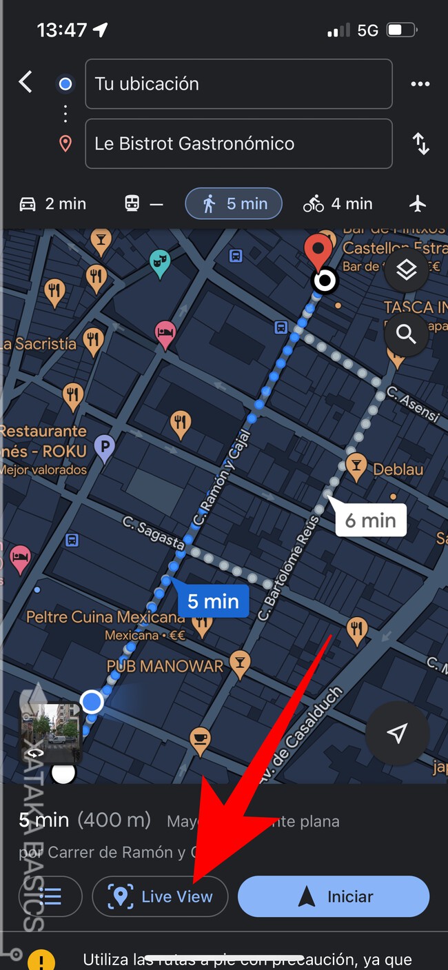 Cómo usar la navegación con realidad aumentada de Google Maps usando ...