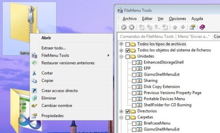 Limpia el menú secundario de Windows con FileMenu Tools