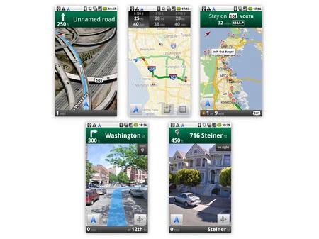 Google マップのナビゲーション