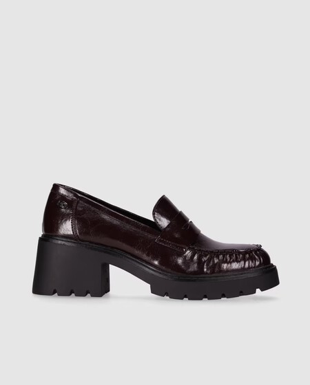 Mocasines Plataforma Tendencia Oficina Tacones Zapatos Elegantes Vintage