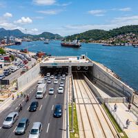 Primeiro túnel 'debaixo do mar' do Brasil vai cortar viagem de 1 hora para 5 minutos no SP: obra de R$ 6,8 bi terá ligação até a BR-101 