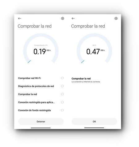 Comprobar Red Test Miui 14 Xiaomi