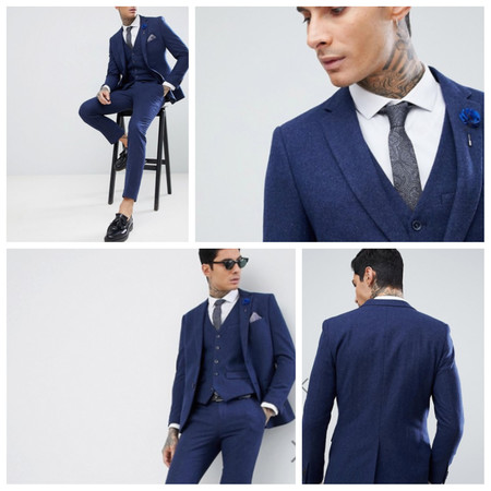 Serás el invitado más elegante gracias a este traje Harry Brown con 60% de descuento y envío gratis en Asos