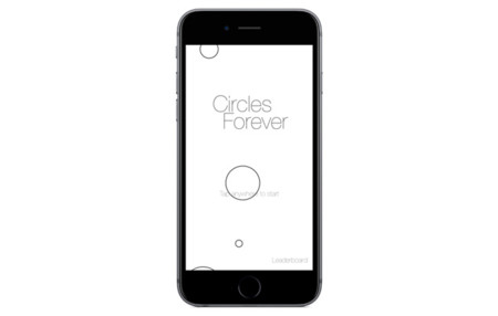 Circles Forever, usando 3D Touch como método de control