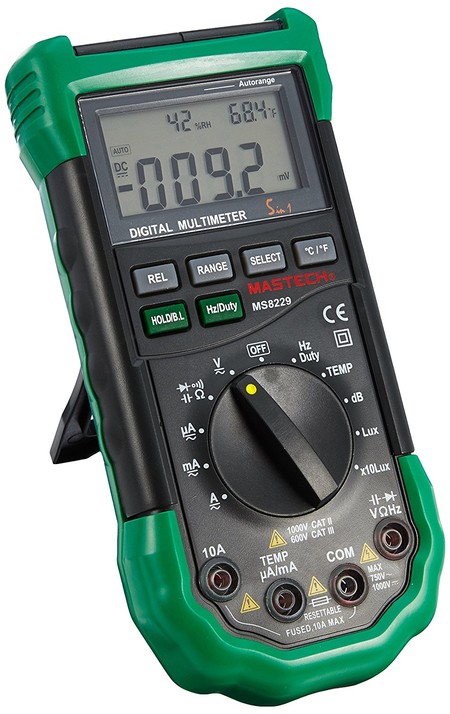 El multímetro digital Mastech MS8229 5-en-1 está rebajado a 39,99 euros en Amazon