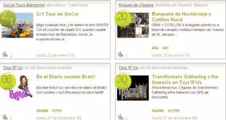 Oportunista, cupones descuento en muchas categorías