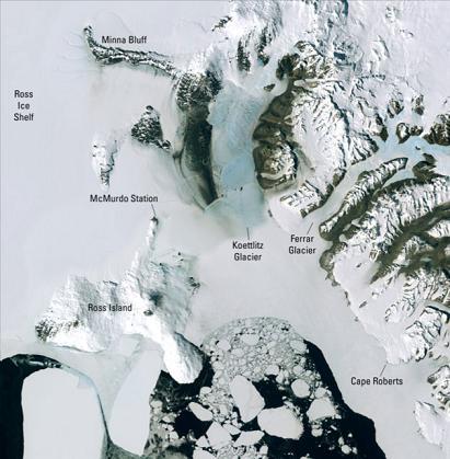 Landsat Image Mosaic of Antarctica, la Antártida en imágenes de alta resolución