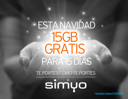 Simyo regala 15 GB por navidad