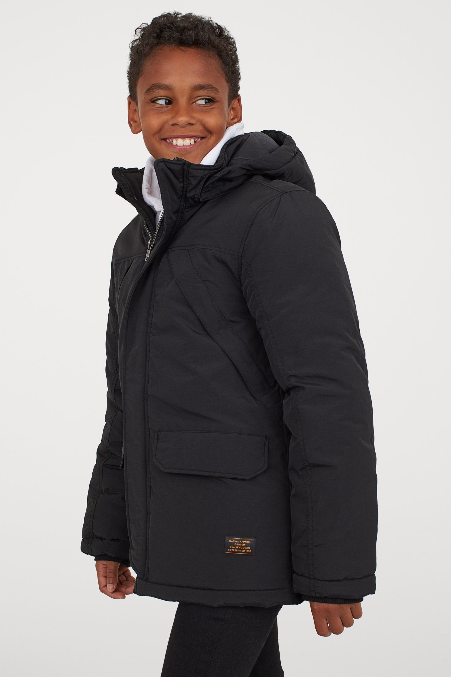 Parka acolchada con capucha