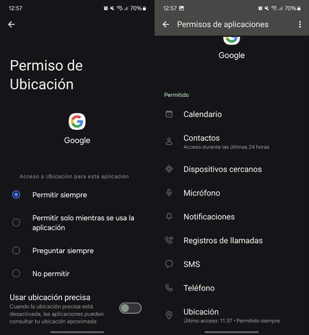 Google App Permisos Ubicacion