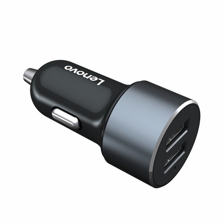 Oferta Flash: cargador de coche Lenovo HC12, con dos puertos USB, por sólo 3,53 euros y envío gratis