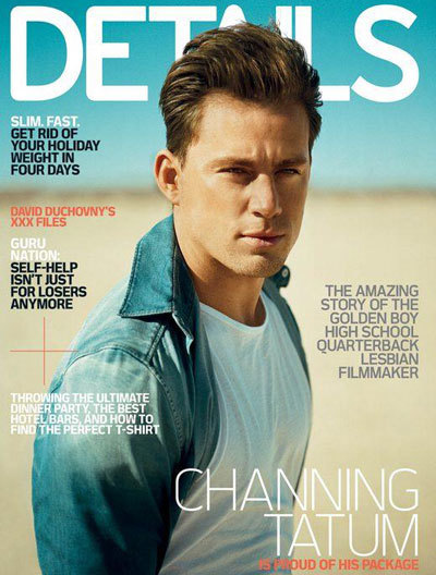 Channing Tatum tremendo y "abrasadito" en Details