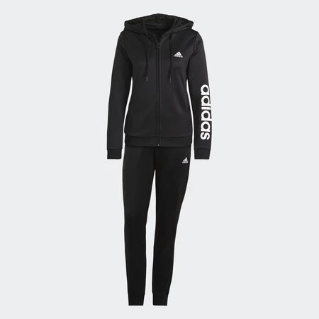 Chandal Essentials Logo French Terry Negro Gm5575 01 Laydown