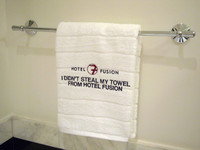 Hotel Fusion: te regalan la toalla para que no la robes