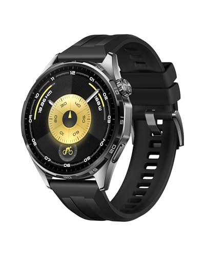 HUAWEI Watch GT 6 46mm GPS Smartwatch, 1.47''AMOLED Pantalla Táctil, hasta 21 Días de Autonomía, Ciclismo, 100+Modos Deportivos, Compatible con iOS Android, NFC, Monitoreo de Salud, Negro