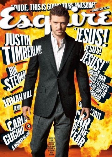 Justin Timberlake, intentando ir de malote la portada de Esquire