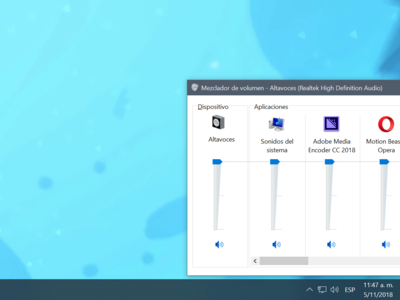 El mezclador de volumen en Windows 10 ya no existirá como lo conocemos
