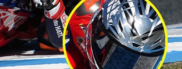 Alerones hasta en el casco. Es la última idea loca que Honda ha probado en MotoGP, y puede ser una revolución 