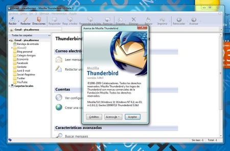 La Beta 3 de Thunderbird 3 ya está disponible para descarga